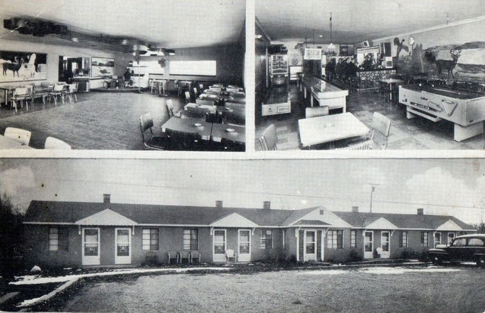 Lakeview Bar and Motel (Cancun, Lobdell Lake Motel, Lakeview Motel) - Vintage Postcard (newer photo)